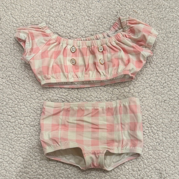 Janie and Jack Floral Swimsuit - Picture 5 of 7